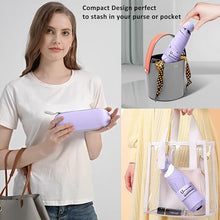Load image into Gallery viewer, Mini Travel Umbrella With Case Small Compact UV Protection