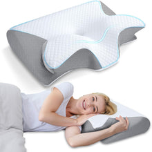 Load image into Gallery viewer, Memory Foam Cervical Pillow Ergonomic Contour Orthopedic Pillow