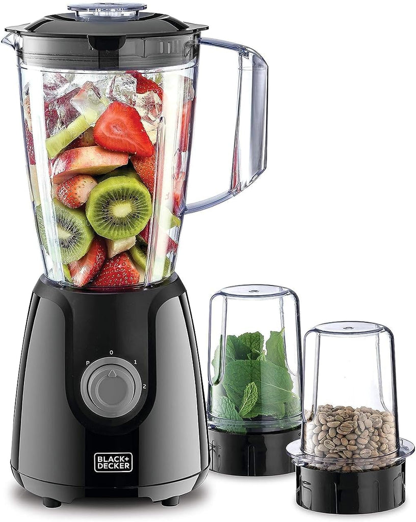 Black Decker Blender Grinder Mills 400W 1.5L Stainless Steel Blades