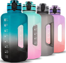 Load image into Gallery viewer, GIFUBOWA Half Gallon Water Bottle with Handle and Straw