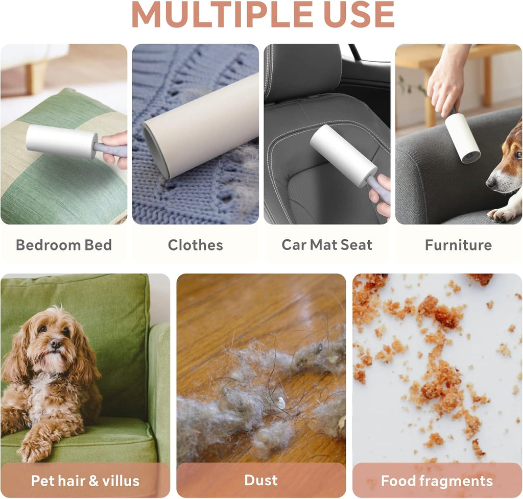 Lint Roller Remover Kit Extra Sticky Reusable with Sheets