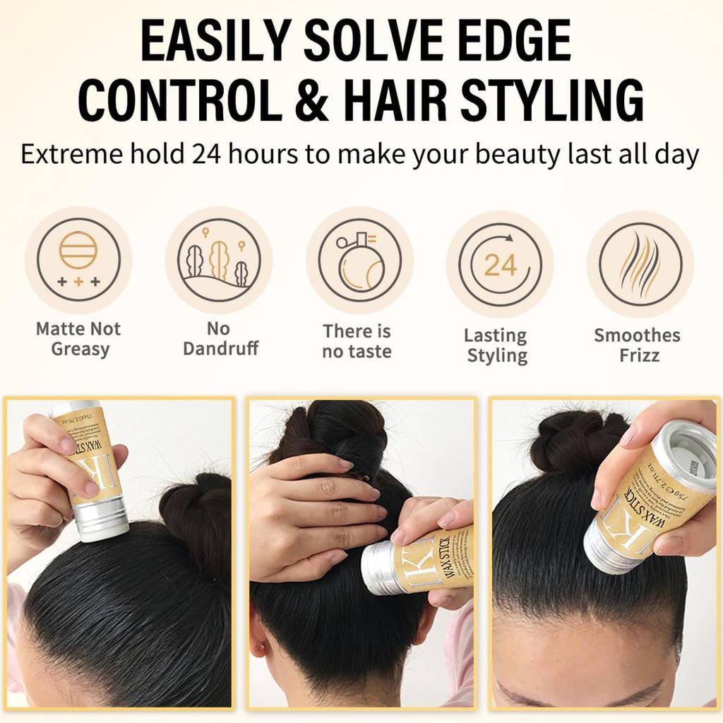 Hair Wax Stick for Hair Styling Non Greasy Strong Hold