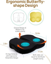 Load image into Gallery viewer, Memory Foam Orthopedic Seat Cushion for Lower Back Pain Relief