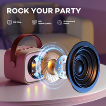 Load image into Gallery viewer, Mini Karaoke Machine for Kids Adults Portable Bluetooth Speaker