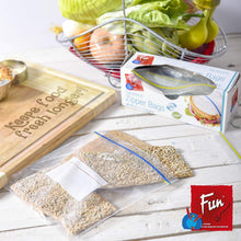 Load image into Gallery viewer, Fun Zipper Bags Clear Small Leak Proof Airtight Seal Food Storage