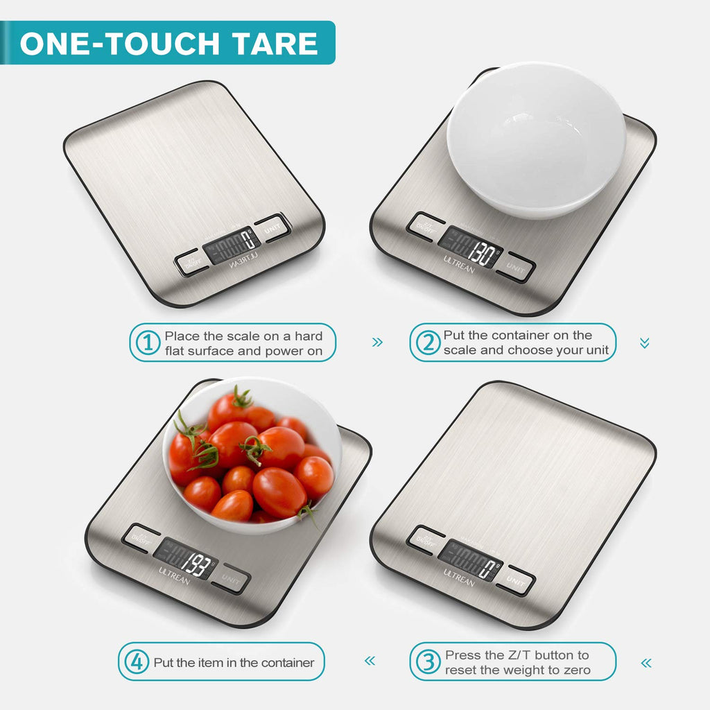 Digital Food Scale High Precision Kitchen Scale Measures Grams Ounces