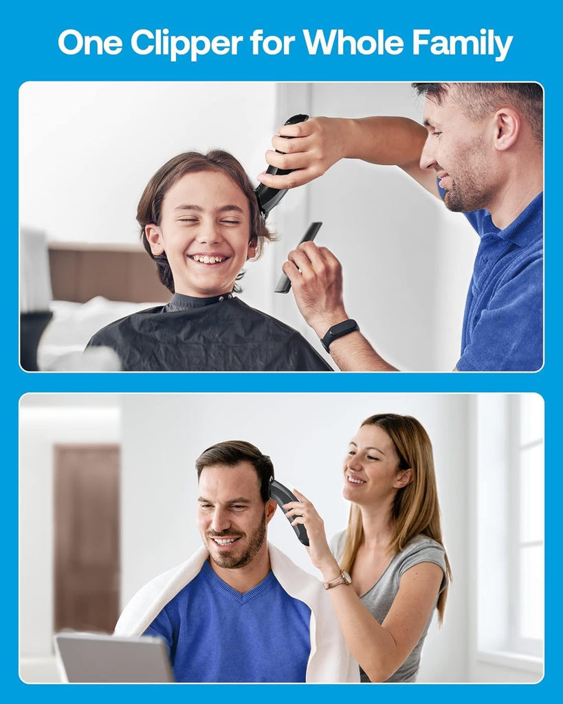 GLAKER Hair Clippers for Men Cordless Trimmer with Guards Blades