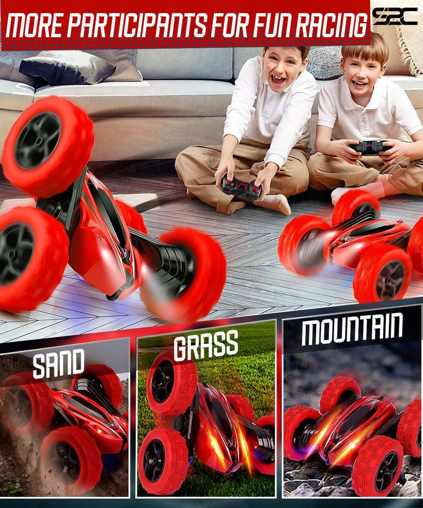 Remote Control Car RC Cars Stunt Toy 4WD Double Sided Rotating