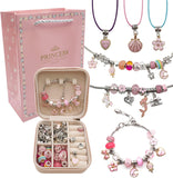 Bracelet Making Kit for Girls with Jewelry Box and Charms
