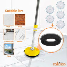 Load image into Gallery viewer, Zalcoon Spin Mop and Bucket with Wringer Set Stainless Handle