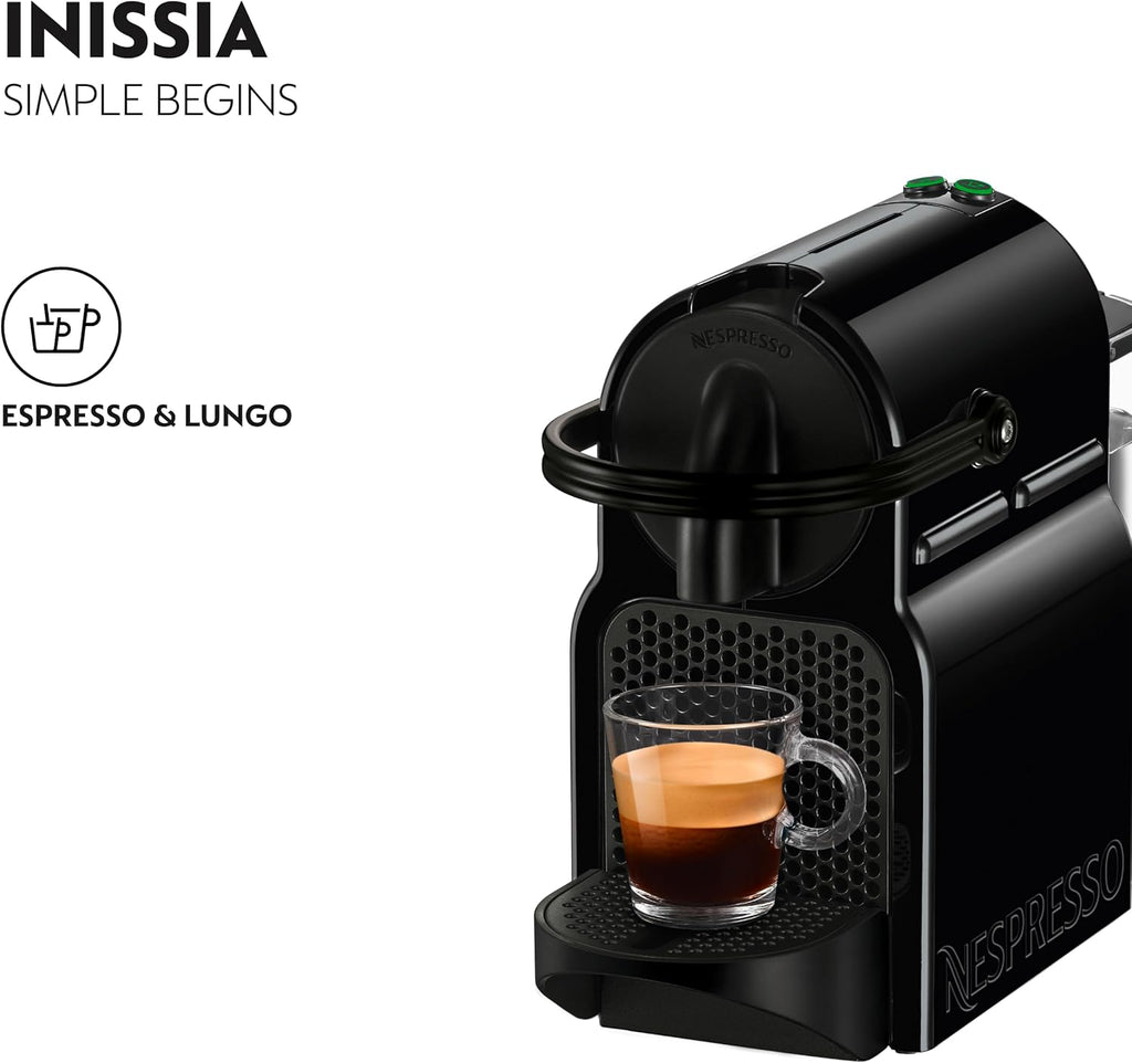 NESPRESSO Inissia Black Coffee Machine UAE