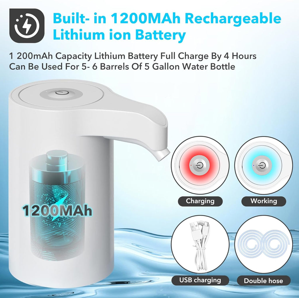 Electric Water Bottle Pump Dispenser Universal