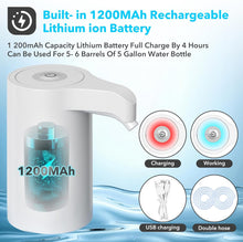 Load image into Gallery viewer, Electric Water Bottle Pump Dispenser Universal