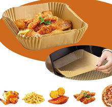 Load image into Gallery viewer, Air Fryer Disposable Paper Liners Non Stick Oil Proof Parchment Paper