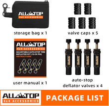 Load image into Gallery viewer, Adjustable Auto Stop Tire Deflator Valve Kit
