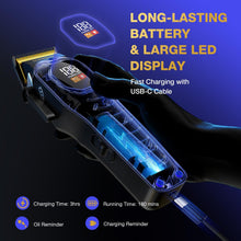 Load image into Gallery viewer, Professional Hair Clipper for Men Rechargeable Heavy Duty