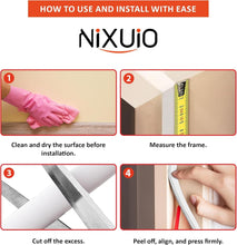 Load image into Gallery viewer, Door Weather Stripping Self Adhesive Rubber Insulation