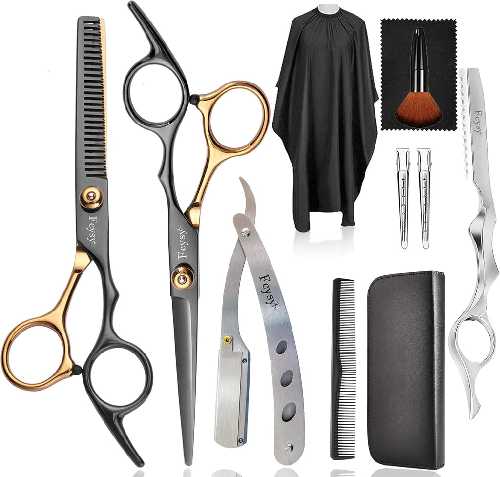 Professional Hair Cutting Scissors Kit Barber Shears Set