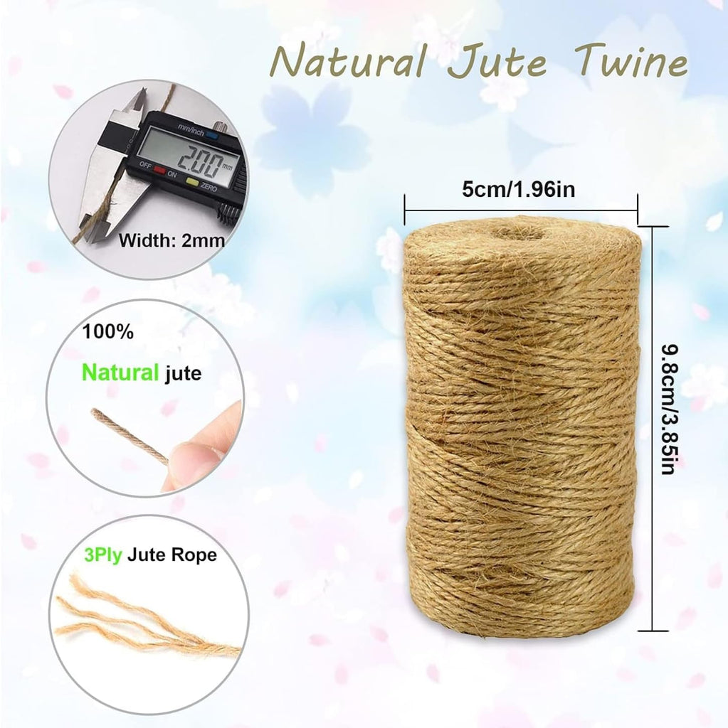 Natural Jute Twine Garden String Brown Twine for Decoration
