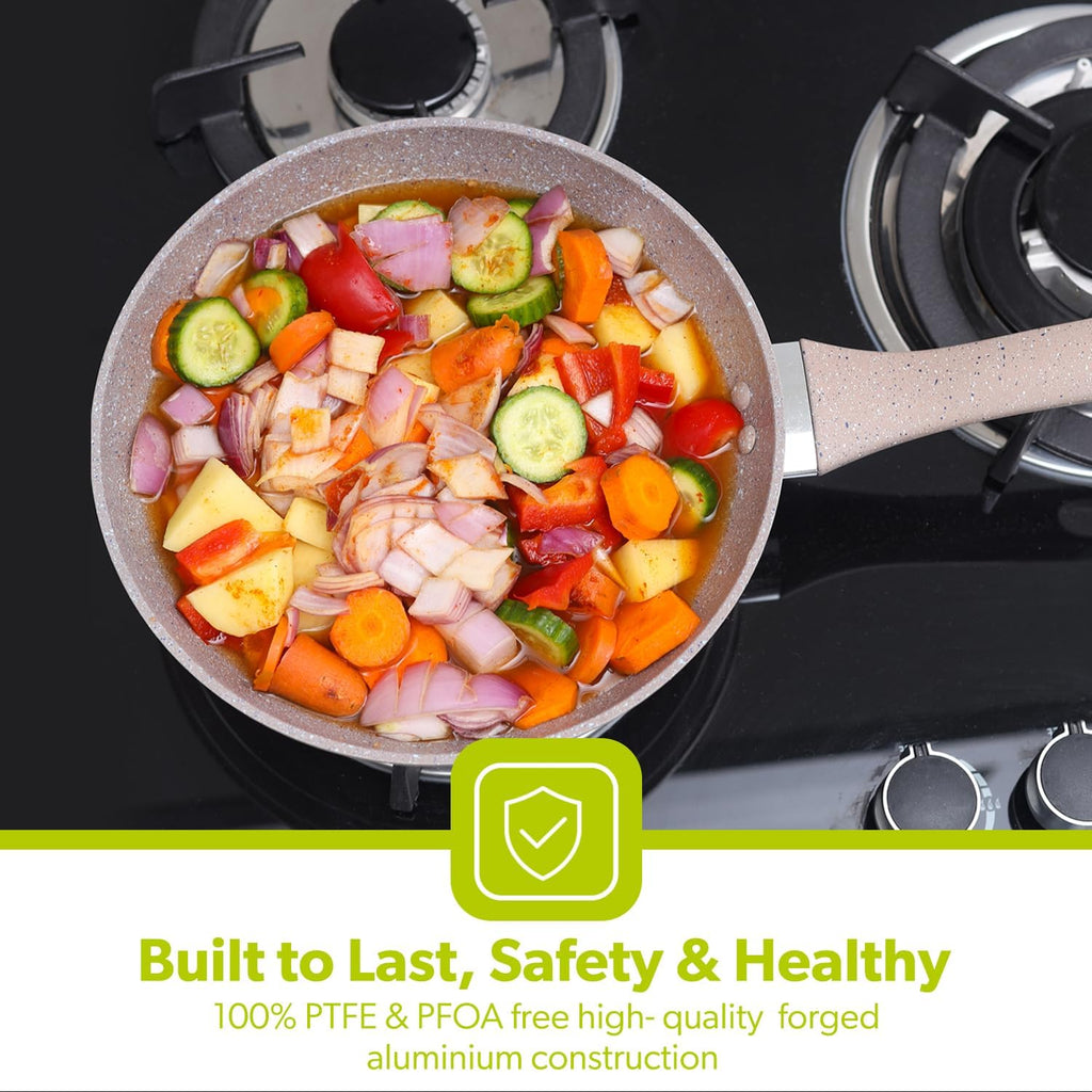Royalford Smart Fry Pan Granite Non Stick Coating Multiple Hob
