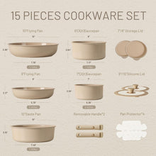 Load image into Gallery viewer, CAROTE Ceramic Cookware Set Non Stick Healthy Cooking Pot
