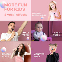 Load image into Gallery viewer, Mini Karaoke Machine for Kids Adults Portable Bluetooth Speaker