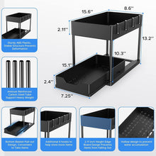 Load image into Gallery viewer, Under Sink Shelf Storage Organiser with Sliding Drawer