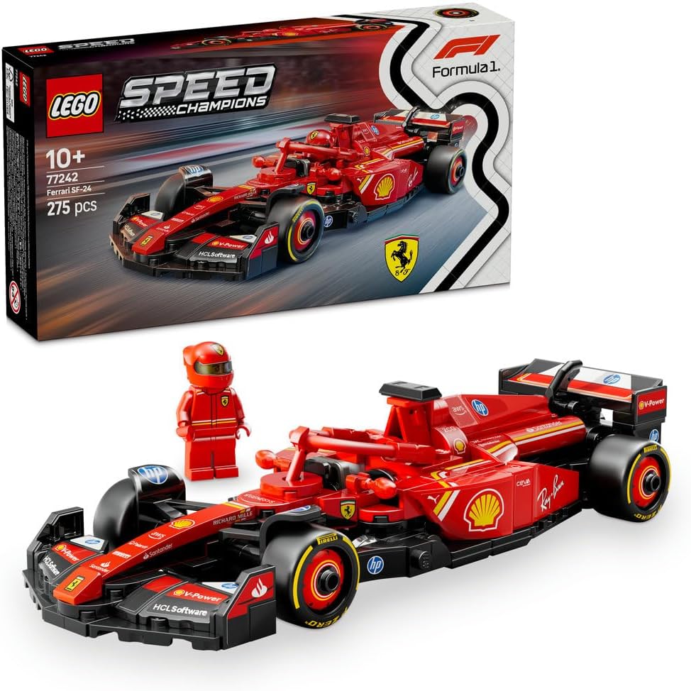 LEGO Speed Champions Ferrari SF24 F1 Race Car Toy