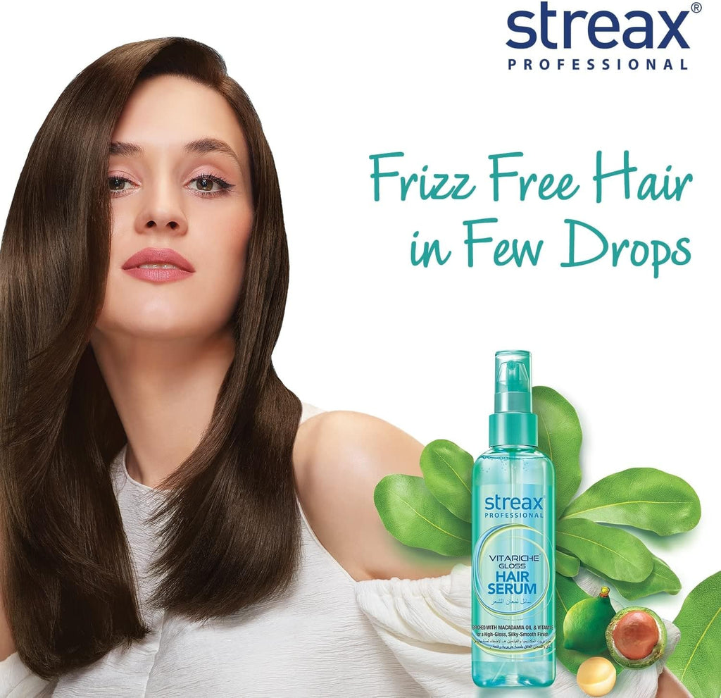 Streax Professional Vitariche Gloss Hair Serum for Women and Men