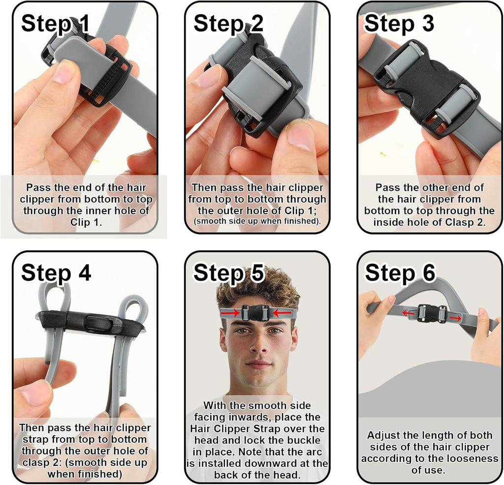 Silicone Hair Cut Tools Adjustable Shaving Band Guide