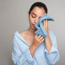 Load image into Gallery viewer, Premium White Wash Cloths and Face Towels Set Cotton