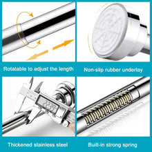 Load image into Gallery viewer, Stainless Steel Tension Curtain Rod Adjustable Pole
