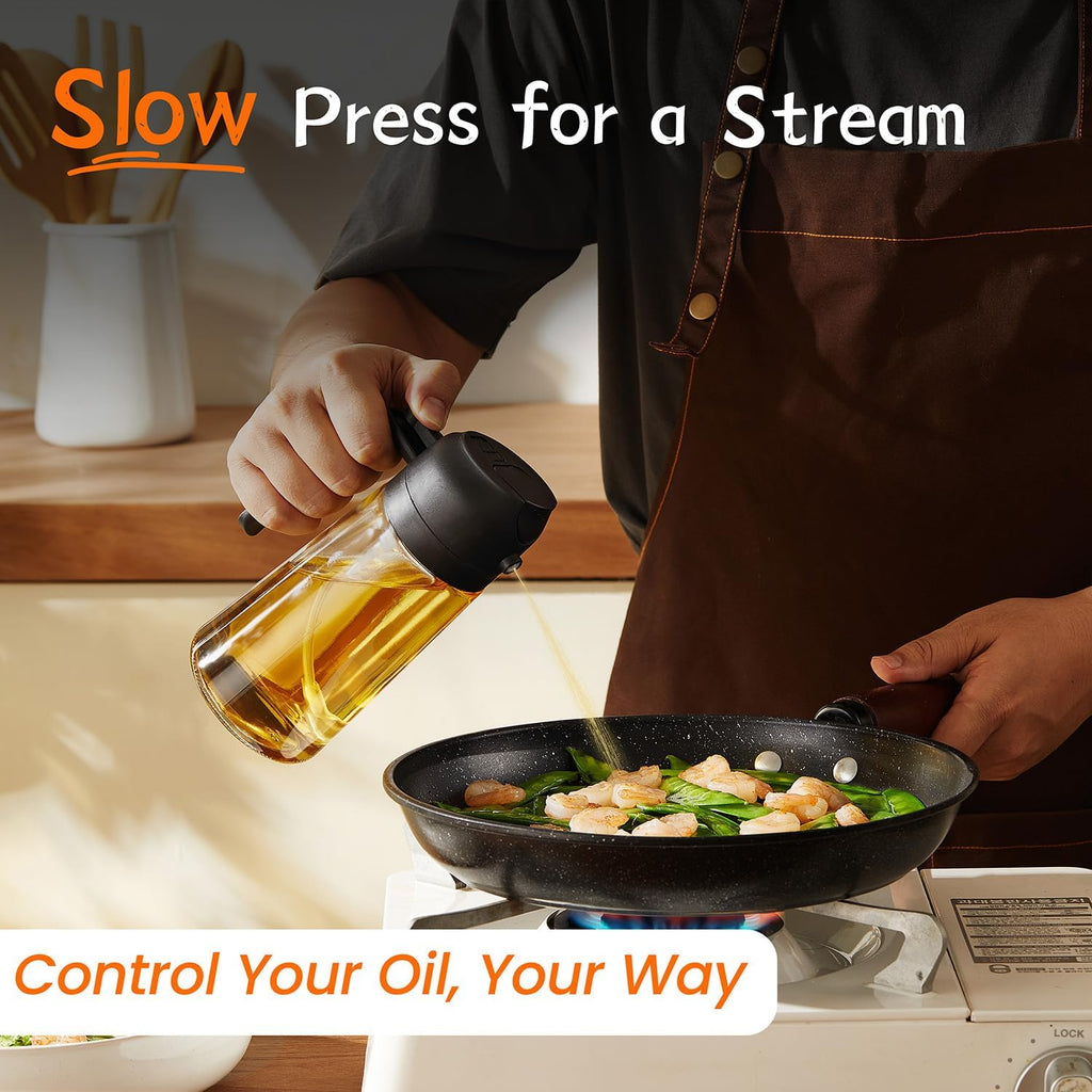 Olive Oil Dispenser Bottle for Kitchen Cooking