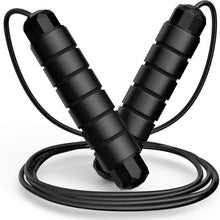 Load image into Gallery viewer, Tangle Free Jump Rope with Ball Bearings Adjustable Steel Cable