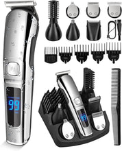 Load image into Gallery viewer, Beard Trimmer Hair Clipper All in One Grooming Kit for Men