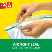 Load image into Gallery viewer, Glad Zipper Food Storage Bags Size 14cm x 16cm 100pcs