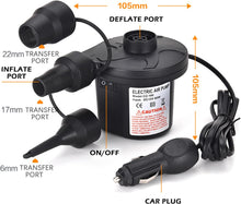Load image into Gallery viewer, Portable Air Mattress Pump Electric Inflation Pump