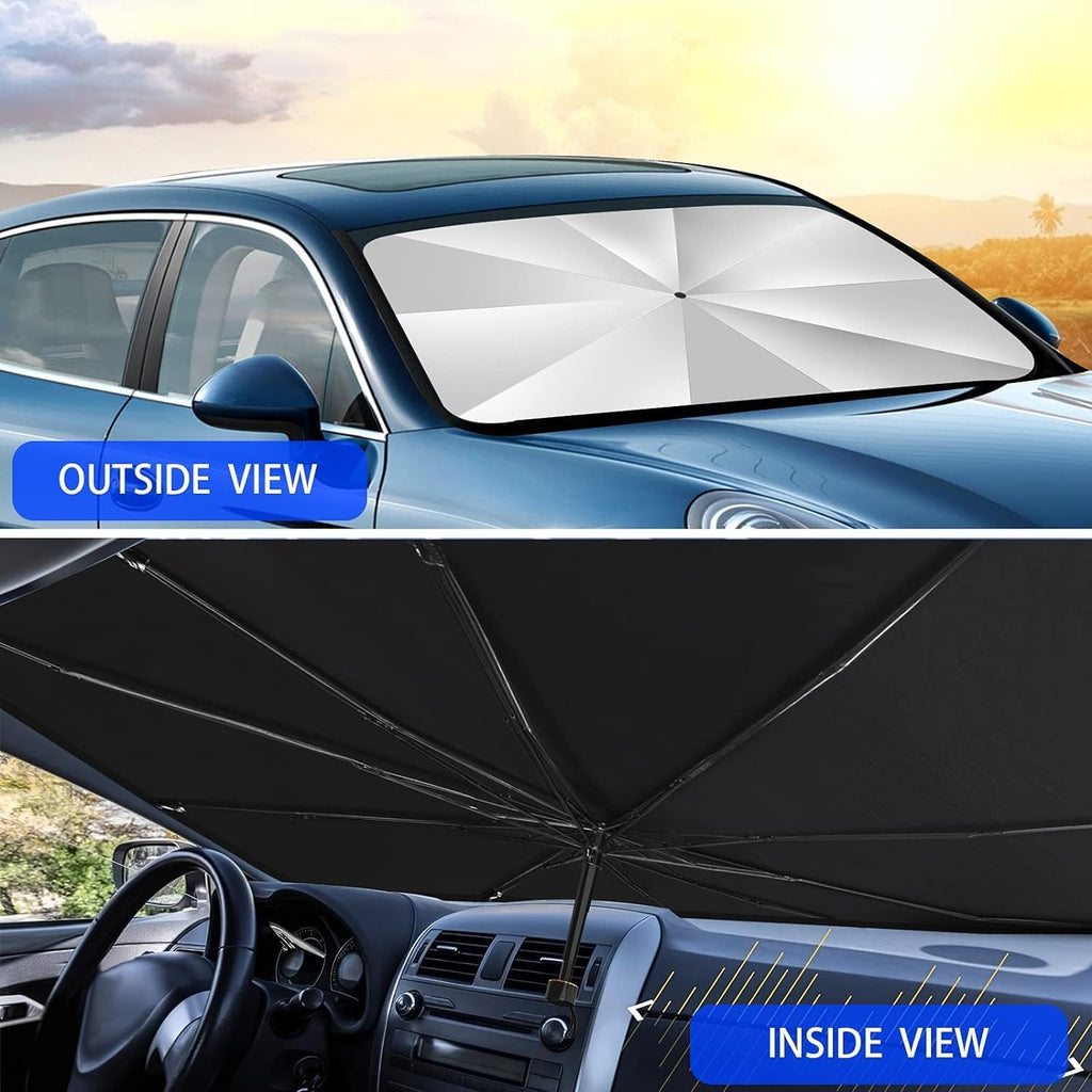 KALEDE Windshield Sun Shade Umbrella for Car Foldable