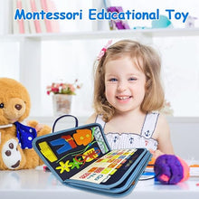 Load image into Gallery viewer, Toddler Busy Board Montessori Toy Learning Activity