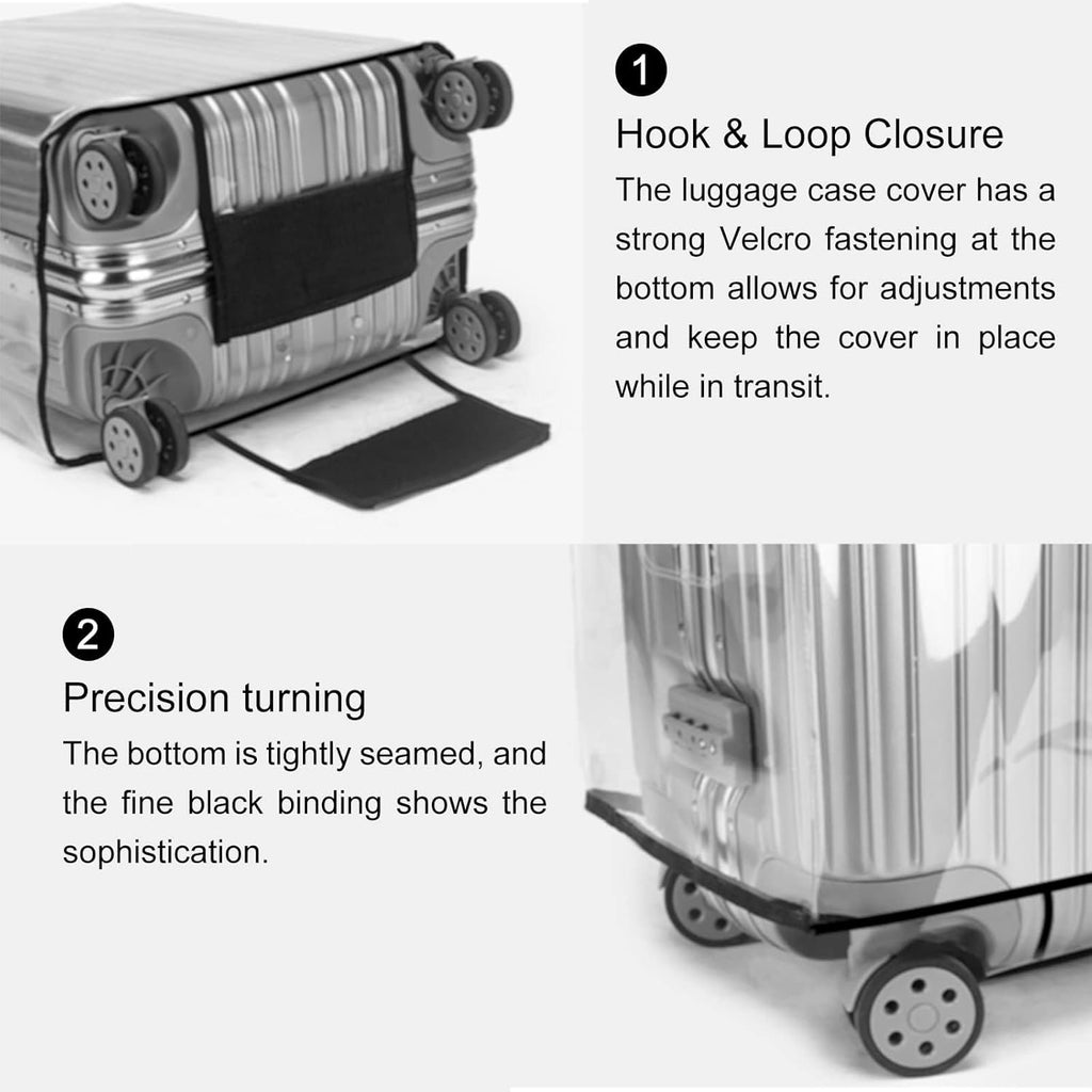 Premium PVC Luggage Protector Waterproof Dustproof Anti Scratch