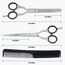 Load image into Gallery viewer, Professional Barber Hair Cutting Shears Kit Stainless Steel