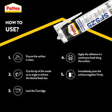 Load image into Gallery viewer, Pattex Sf525 Premium Silicone Sealant Mould Resistant