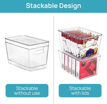 Load image into Gallery viewer, Vtopmart Clear Stackable Storage Bins with Lids Plastic Containers