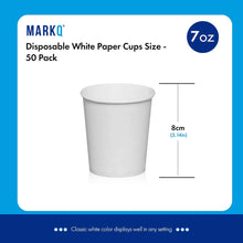 Load image into Gallery viewer, MARKQ White Paper Cups for Coffee Tea Water