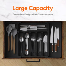 Load image into Gallery viewer, Lifewit Silverware Drawer Organizer Utensil Tray