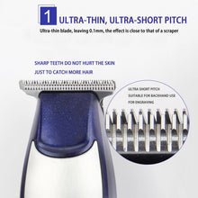 Load image into Gallery viewer, KEMEI Men&#39;s Self Cut Hair Trimmer Waterproof Cordless