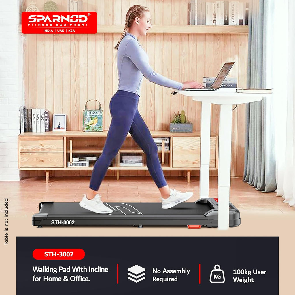 Sparnod Fitness Walking Pad Treadmill for Home Office