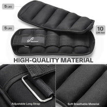 Load image into Gallery viewer, Adjustable Ankle Weights for Gym Fitness Walking Jogging
