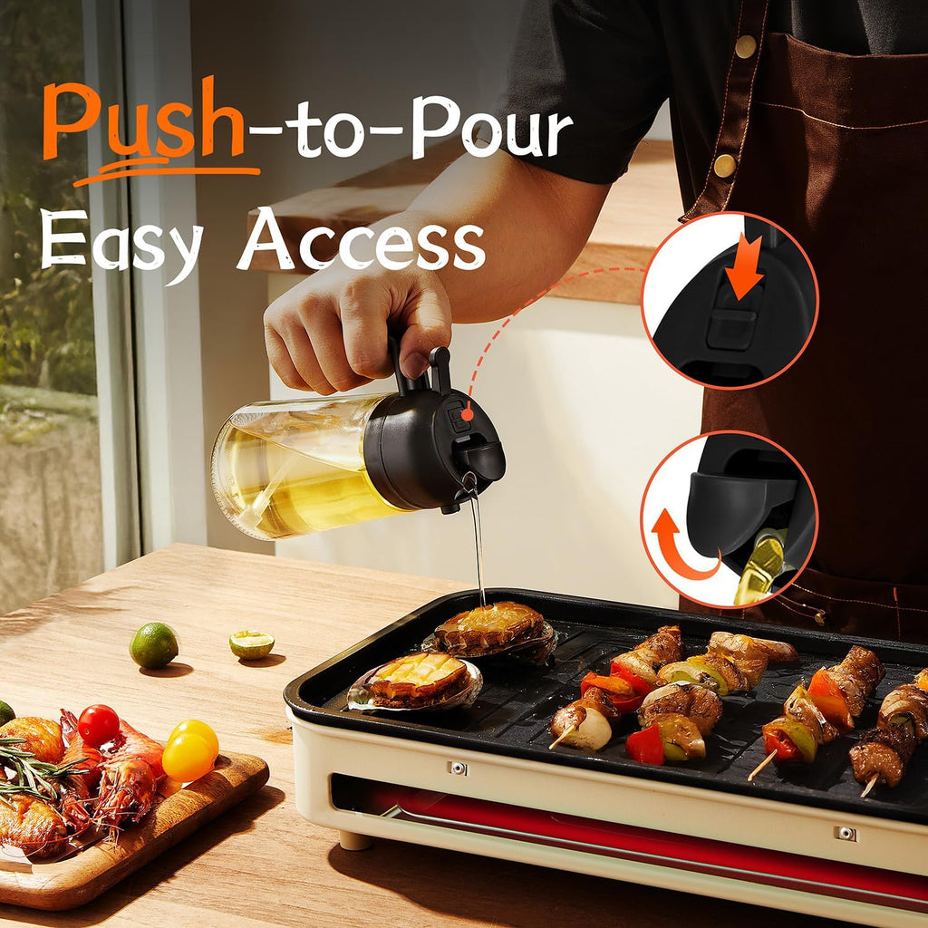 Olive Oil Dispenser Bottle for Kitchen Cooking