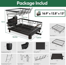 Load image into Gallery viewer, Majalis Dish Drainer Rack Stainless Steel